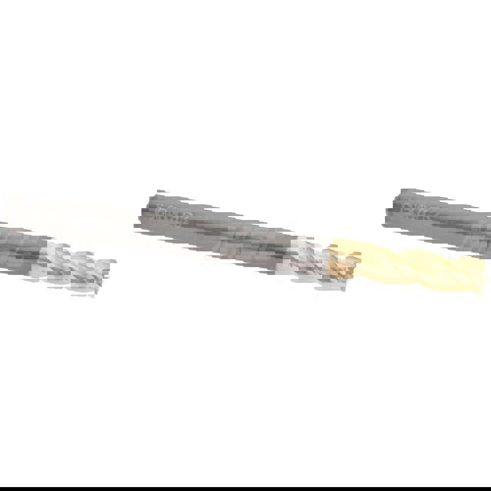 Roughing & Finishing End Mill: 4 mm Dia, 3 Flutes, Square End, Solid Carbide