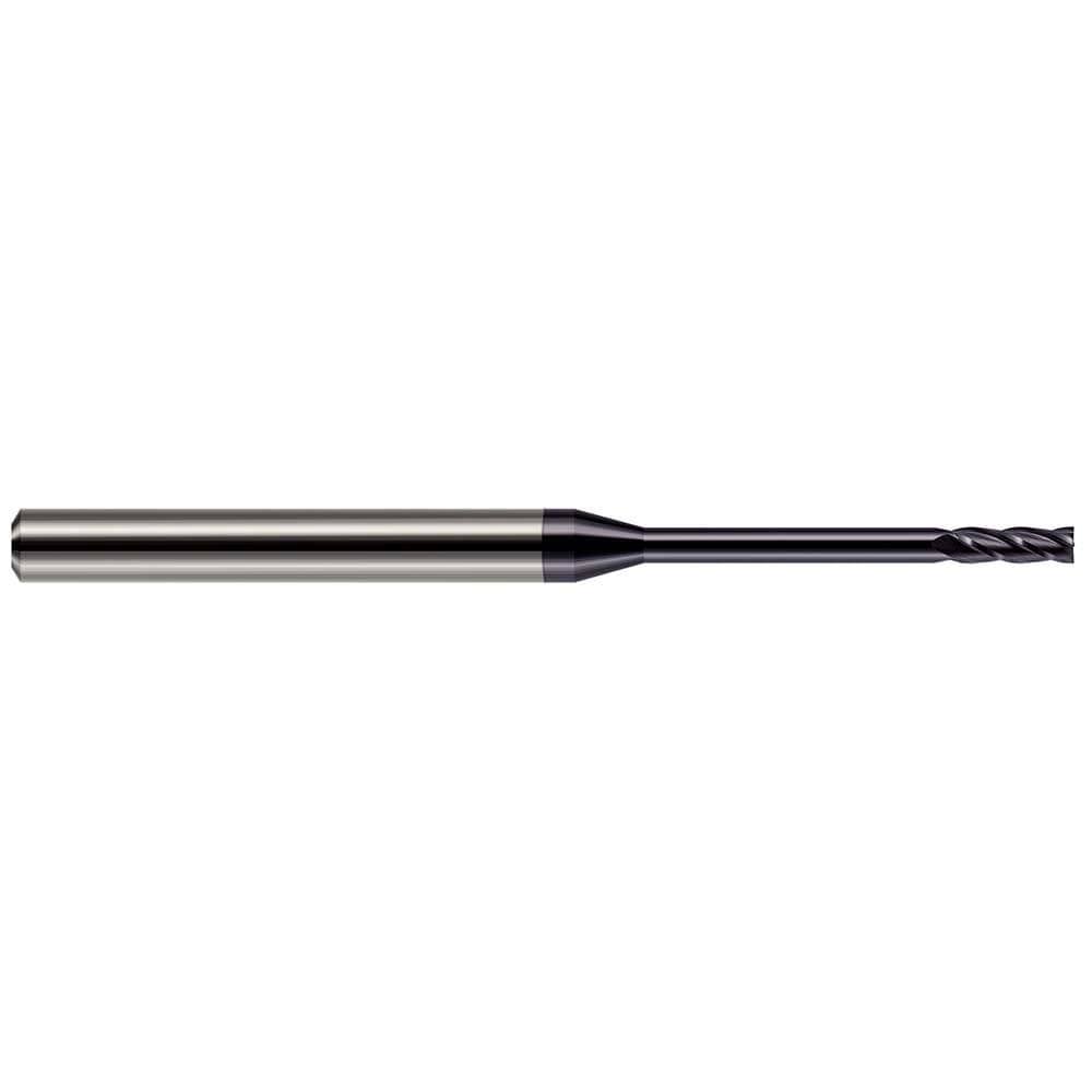 Square End Mill: 3/64'' Dia, 0.15'' LOC, 1/8'' Shank Dia, 2'' OAL, 2 Flutes, Solid Carbide