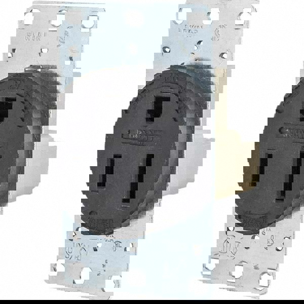 Straight Blade Single Receptacle: NEMA 5-50R, 50 Amps, Grounded