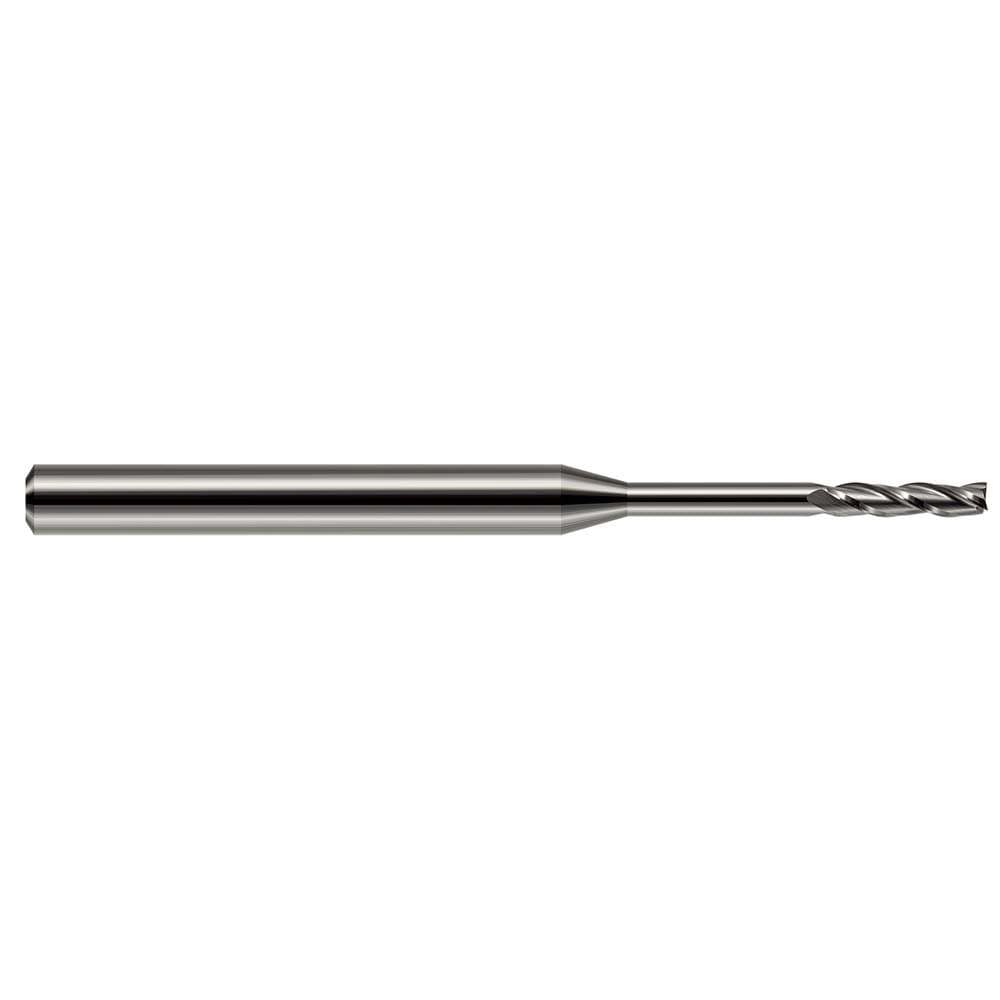 Square End Mill: 3/16'' Dia, 1'' LOC, 4'' OAL, 3 Flutes, Solid Carbide