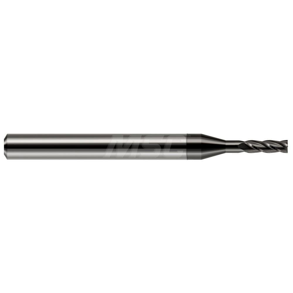 Square End Mill: 0.093'' Dia, 0.279'' LOC, 1.5'' OAL, 3 Flutes, Solid Carbide
