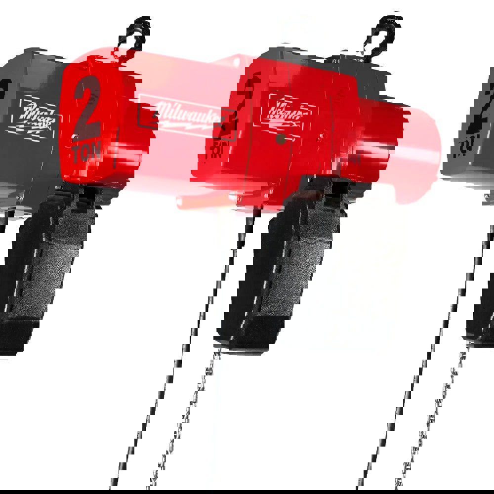 Electric Hoists; Type: Electric Chain Hoist ; Load Capacity (Tons): 2 ; Controller: Push Button ; Mount Type: Hook ; Brake Type: Electromagnetic ; Voltage: 115/230V