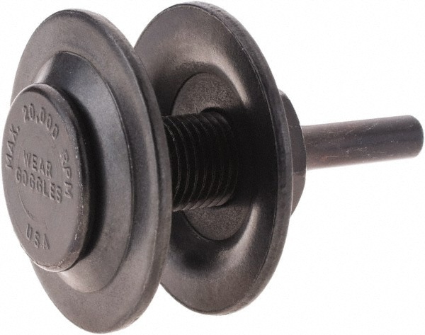 Deburring Wheel Mandrel: 1/4 Shank Dia, 1/2 Wheel Hole