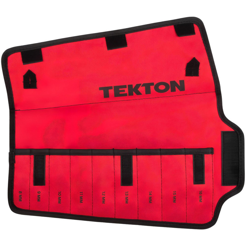 Tool Pouches & Holsters; Holder Type: Rollup Pouch ; Tool Type: Tekton Ratcheting Combination Wrench ; Closure Type: Hook & Loop ; Material: Polyester ; Color: Red ; Hand: Neutral