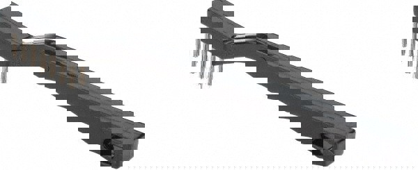 Scratch Brush: 3 Row, 7 Column, Stainless Steel