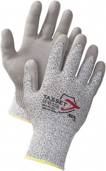 Cut & Abrasion-Resistant Gloves: Worldwide Protective Products 960, Size Medium, ANSI Cut A3, ANSI Puncture 0, Polyurethane, PolyKor