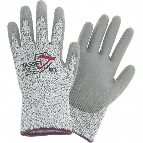 Cut & Abrasion-Resistant Gloves: Worldwide Protective Products 960, Size X-Small, ANSI Cut A3, ANSI Puncture 0, Polyurethane, PolyKor
