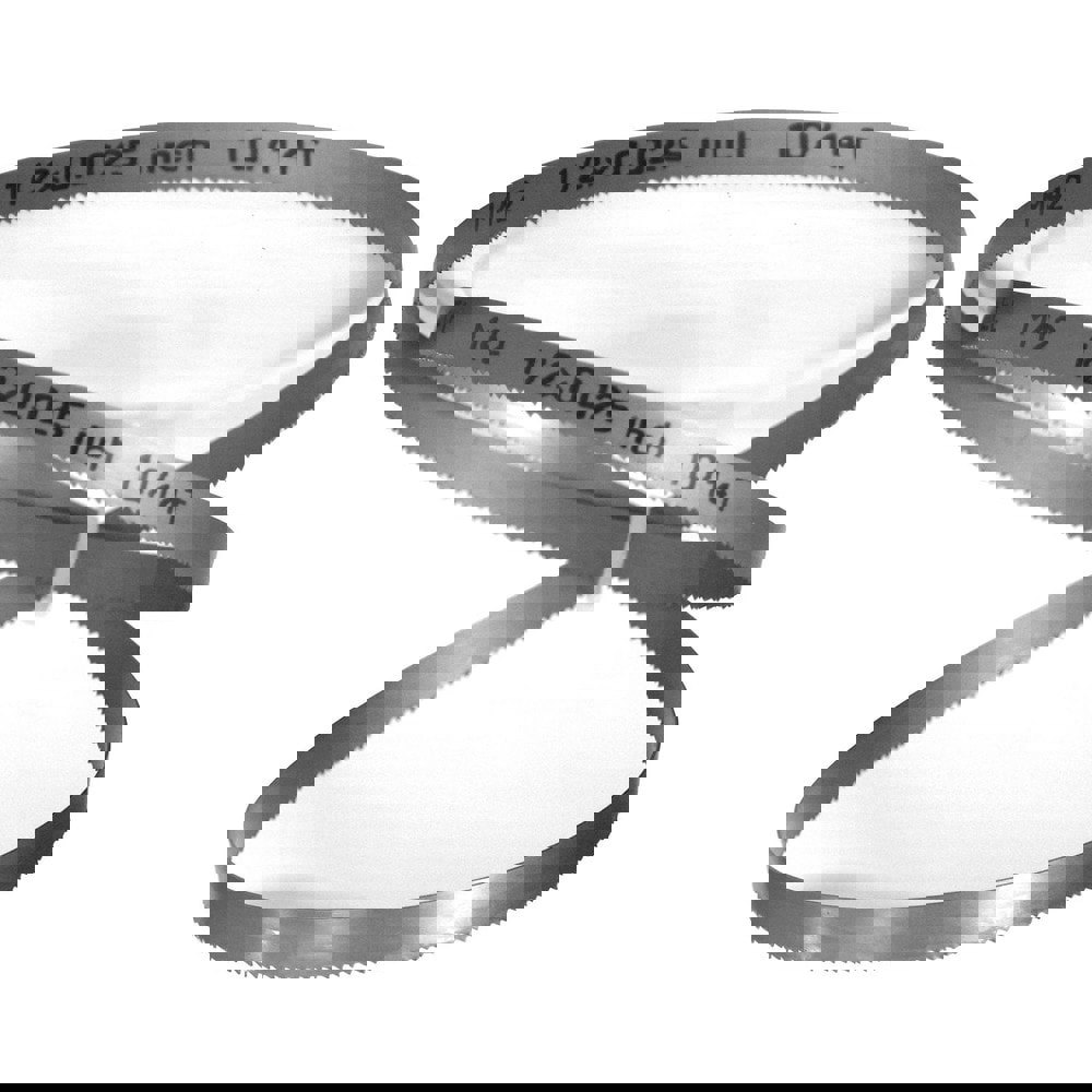 Welded Band Saw Blades; Blade Length (Feet): 5' 4-1/2 ; Blade Width (Inch): 1/2in ; Teeth Per Inch: 10-14 ; Blade Material: Bi-Metal ; Tooth Material: M42 High Speed Steel ; Tooth Form: Straight