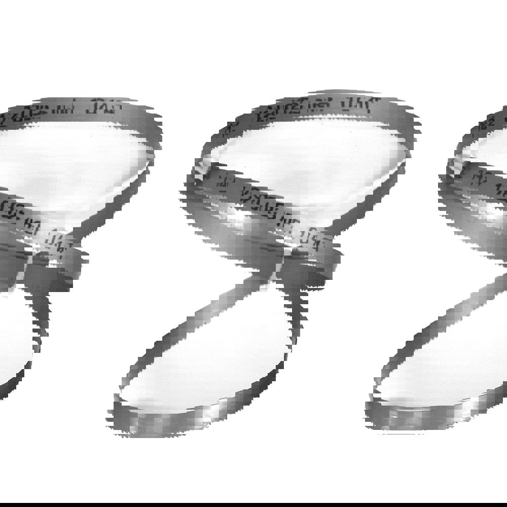 Welded Band Saw Blades; Blade Length (Feet): 7' 9 ; Blade Width (Inch): 1/2in ; Teeth Per Inch: 10-14 ; Blade Material: Bi-Metal ; Tooth Material: M42 High Speed Steel ; Tooth Form: Straight