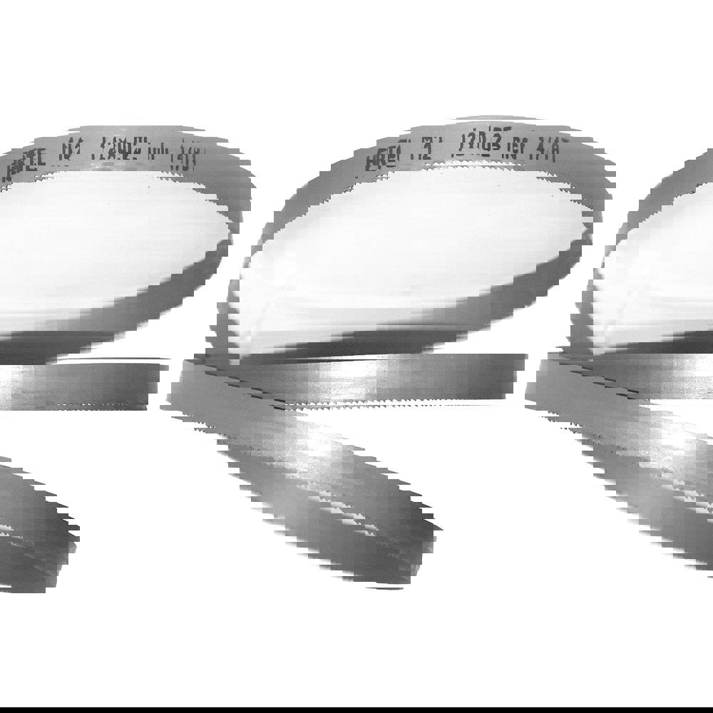 Welded Band Saw Blades; Blade Length (Feet): 7' 9 ; Blade Width (Inch): 1/2in ; Teeth Per Inch: 14-18 ; Blade Material: Bi-Metal ; Tooth Material: M42 High Speed Steel ; Tooth Form: Straight