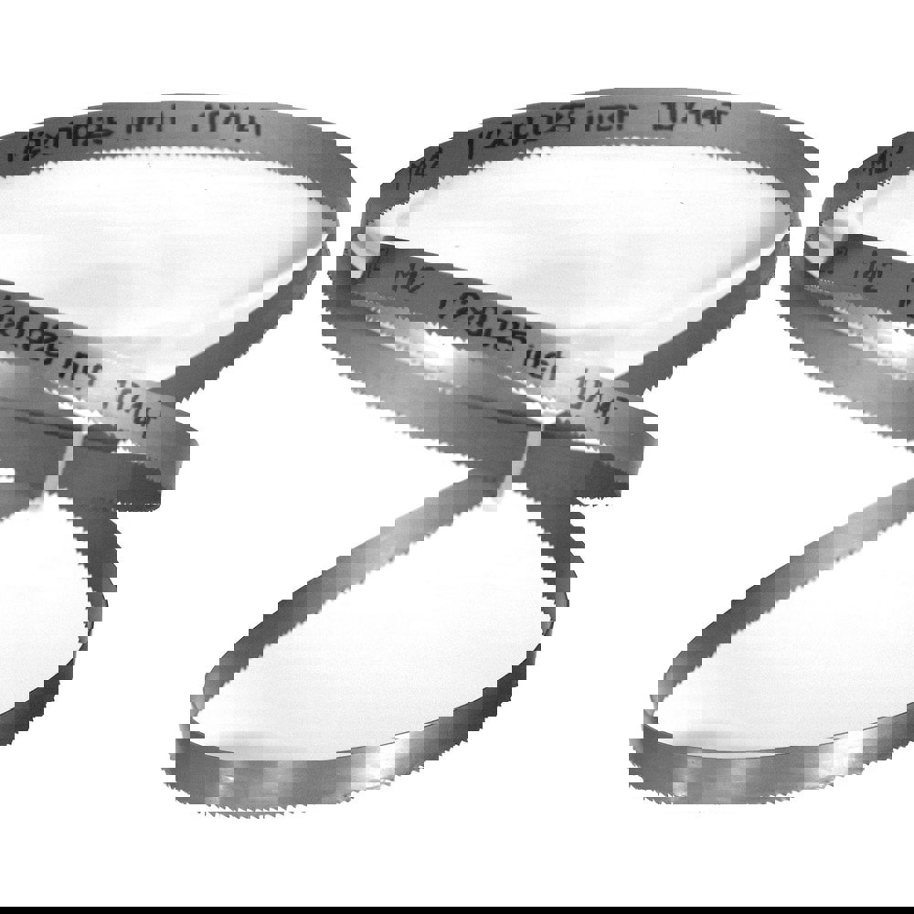 Welded Band Saw Blades; Blade Length (Feet): 7' 9-1/2 ; Blade Width (Inch): 1/2in ; Teeth Per Inch: 10-14 ; Blade Material: Bi-Metal ; Tooth Material: M42 High Speed Steel ; Tooth Form: Straight