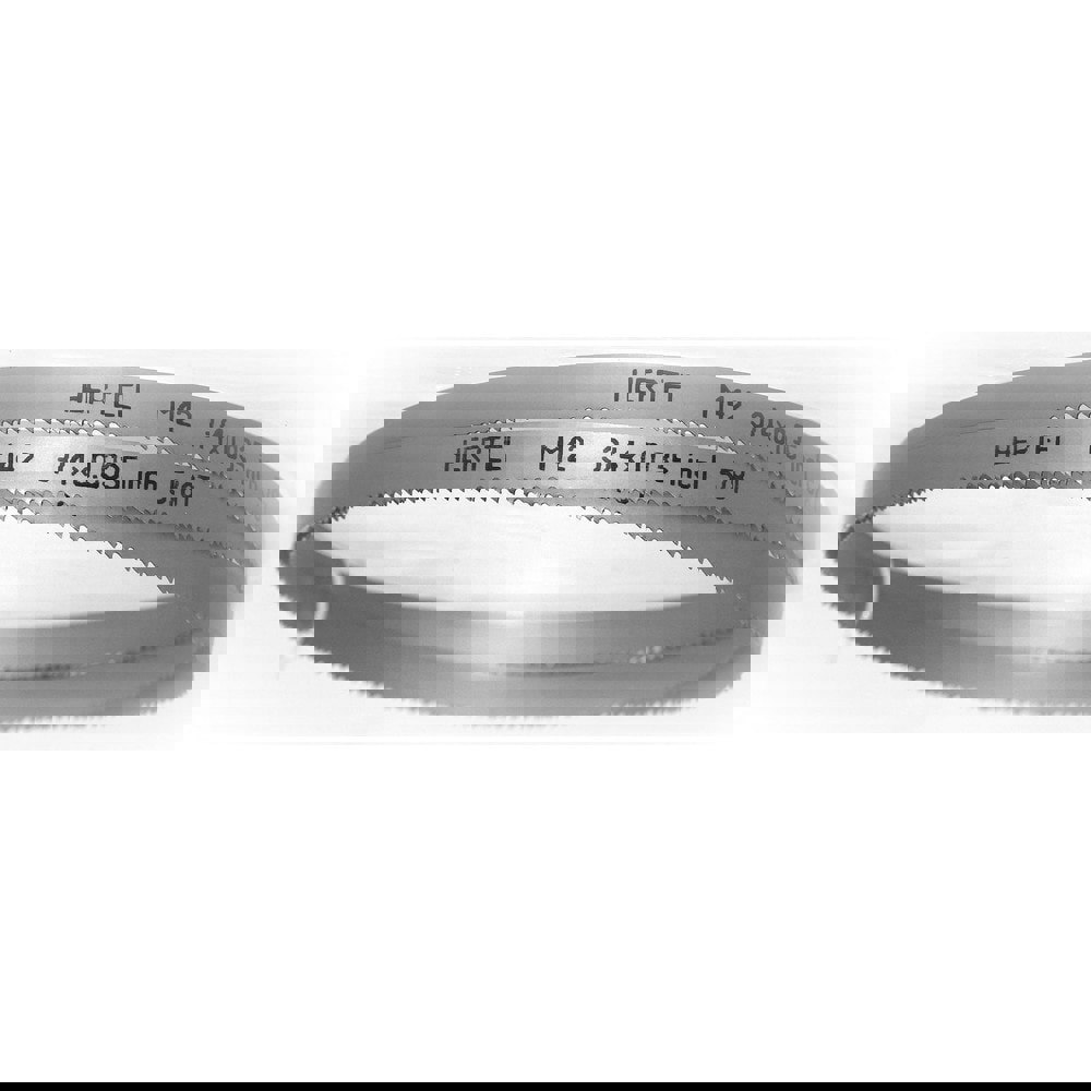 Welded Band Saw Blades; Blade Length (Feet): 9' ; Blade Width (Inch): 3/4in ; Teeth Per Inch: 5-8 ; Blade Material: Bi-Metal ; Tooth Material: M42 High Speed Steel ; Tooth Form: Straight