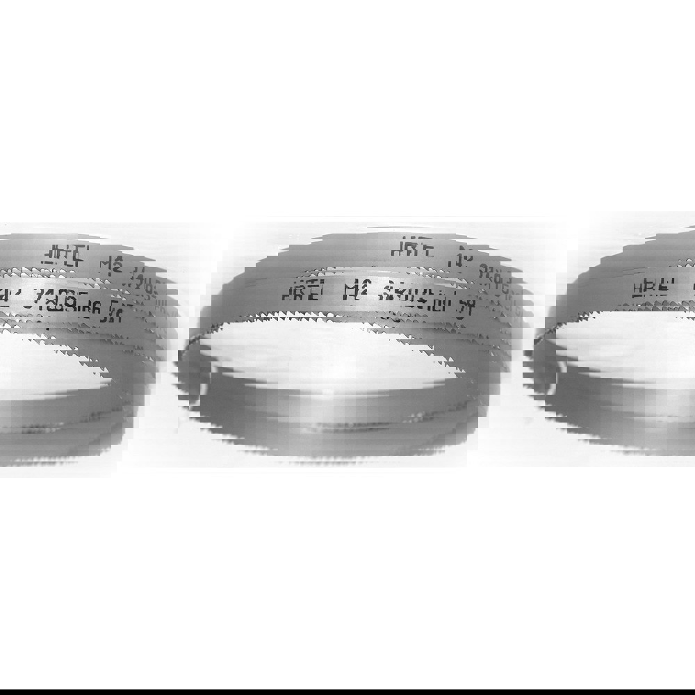 Welded Band Saw Blades; Blade Length (Feet): 11' 6 ; Blade Width (Inch): 3/4in ; Teeth Per Inch: 5-8 ; Blade Material: Bi-Metal ; Tooth Material: M42 High Speed Steel ; Tooth Form: Straight