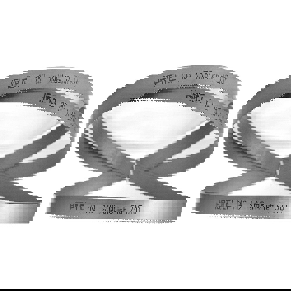 Welded Band Saw Blades; Blade Length (Feet): 10' 10 ; Blade Width (Inch): 1in ; Teeth Per Inch: 6-10 ; Blade Material: Bi-Metal ; Tooth Material: M42 High Speed Steel ; Tooth Form: Straight