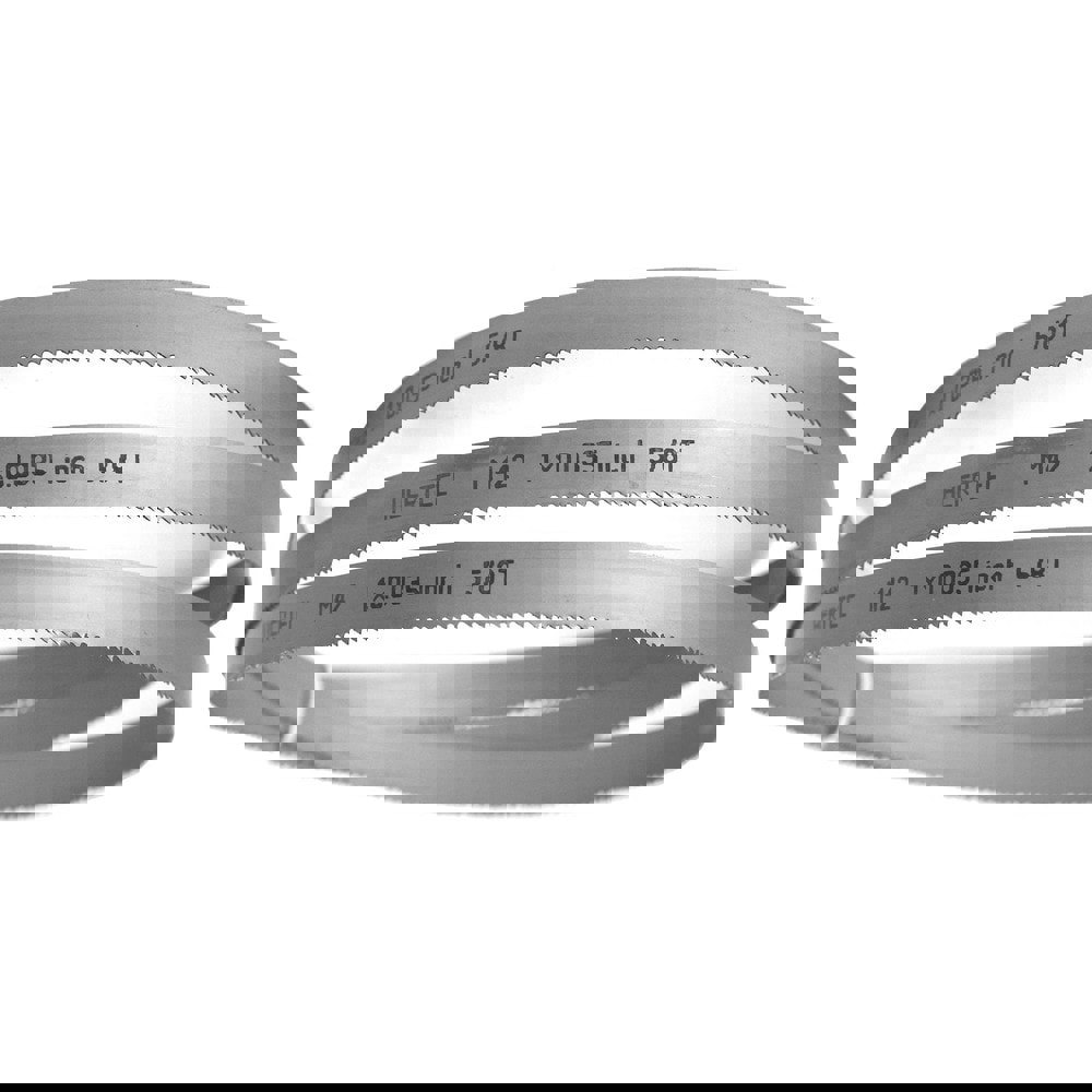 Welded Band Saw Blades; Blade Length (Feet): 11' ; Blade Width (Inch): 1in ; Teeth Per Inch: 5-8 ; Blade Material: Bi-Metal ; Tooth Material: M42 High Speed Steel ; Tooth Form: Straight