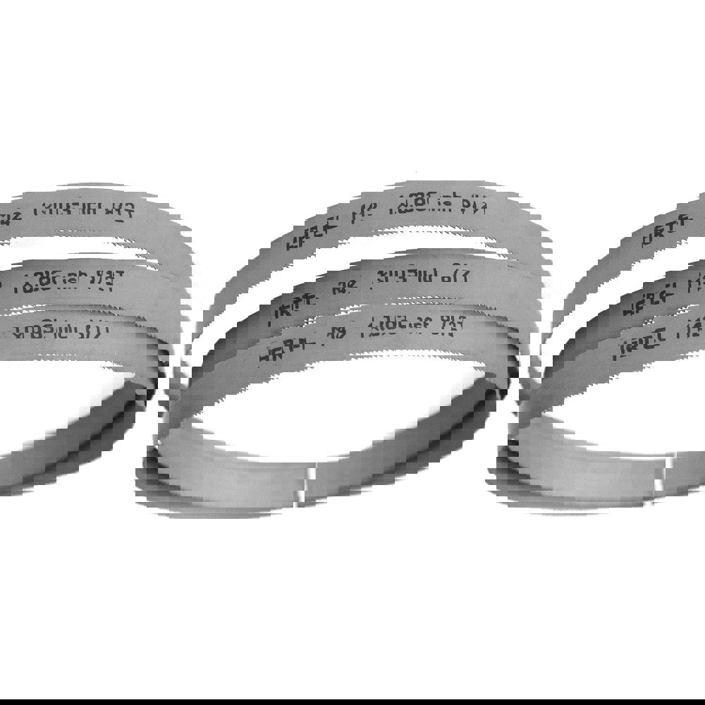 Welded Band Saw Blades; Blade Length (Feet): 11' ; Blade Width (Inch): 1in ; Teeth Per Inch: 8-12 ; Blade Material: Bi-Metal ; Tooth Material: M42 High Speed Steel ; Tooth Form: Straight