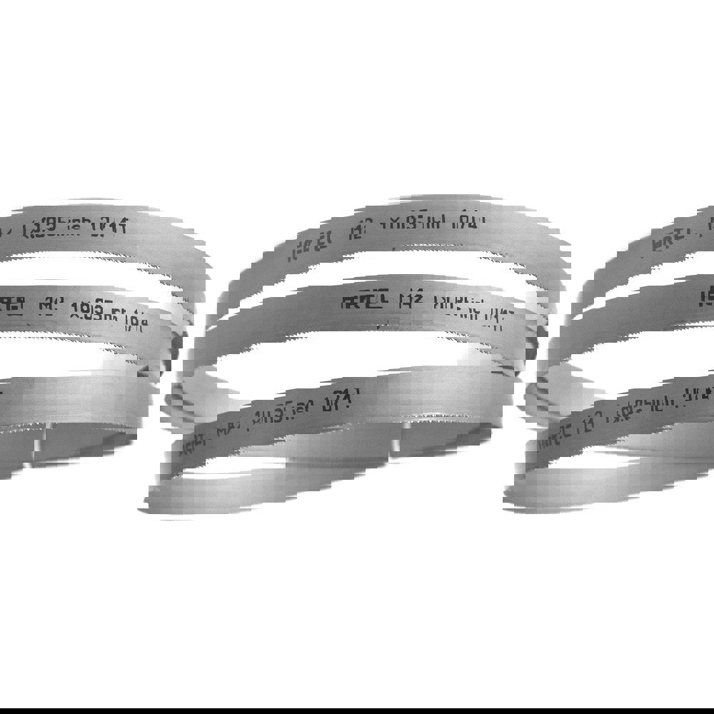 Welded Band Saw Blades; Blade Length (Feet): 11' ; Blade Width (Inch): 1in ; Teeth Per Inch: 10-14 ; Blade Material: Bi-Metal ; Tooth Material: M42 High Speed Steel ; Tooth Form: Straight