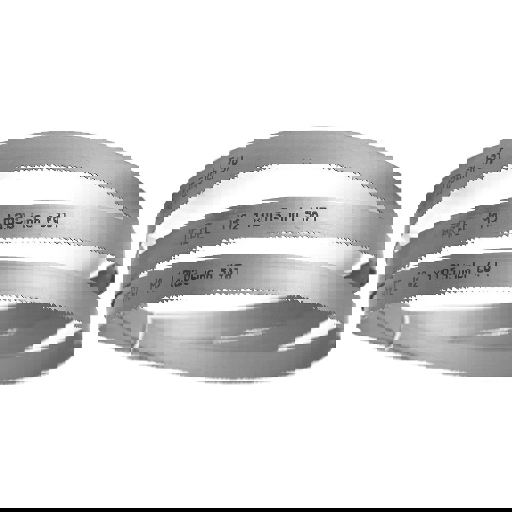 Welded Band Saw Blades; Blade Length (Feet): 11' 6 ; Blade Width (Inch): 1in ; Teeth Per Inch: 5-8 ; Blade Material: Bi-Metal ; Tooth Material: M42 High Speed Steel ; Tooth Form: Straight