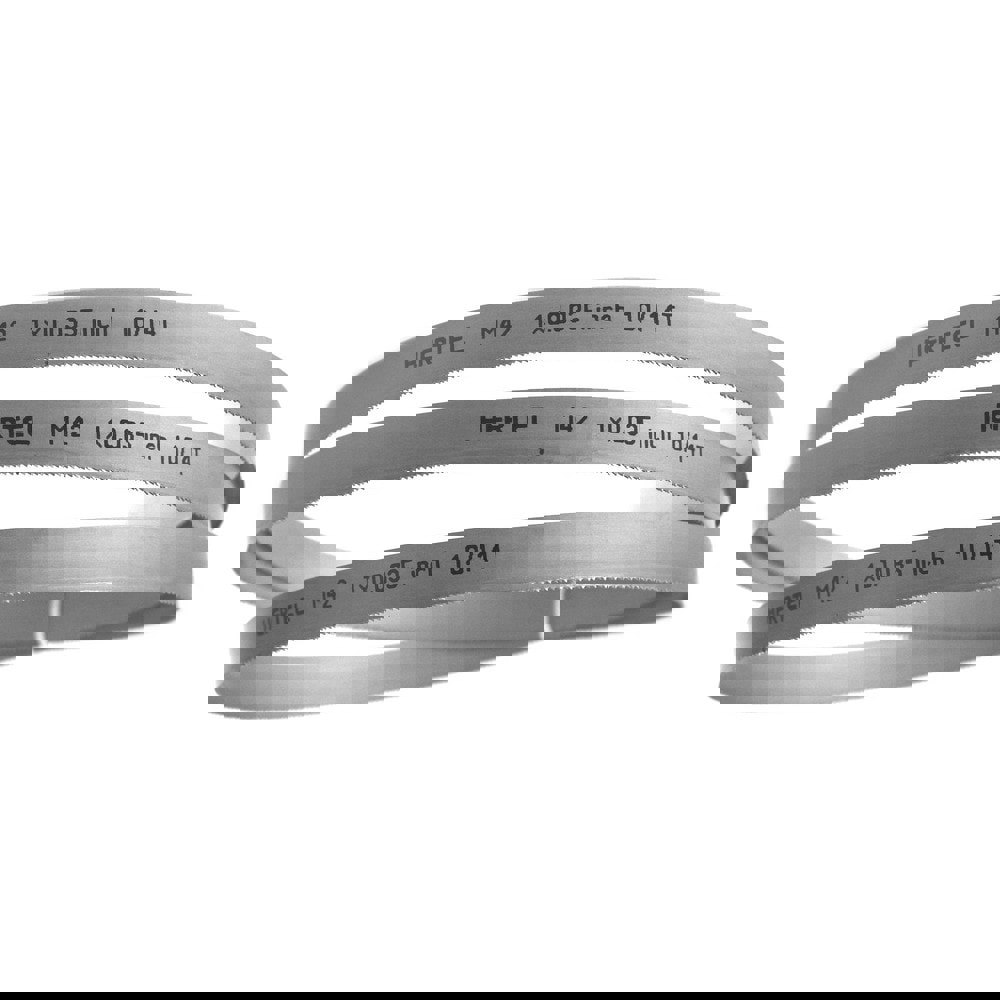 Welded Band Saw Blades; Blade Length (Feet): 11' 6 ; Blade Width (Inch): 1in ; Teeth Per Inch: 10-14 ; Blade Material: Bi-Metal ; Tooth Material: M42 High Speed Steel ; Tooth Form: Straight