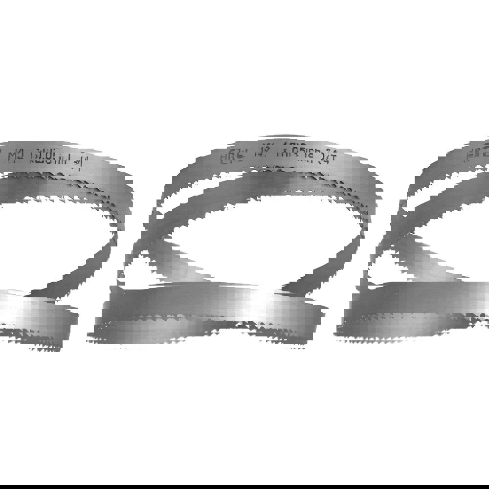 Welded Band Saw Blades; Blade Length (Feet): 12' ; Blade Width (Inch): 1in ; Teeth Per Inch: 3-4 ; Blade Material: Bi-Metal ; Tooth Material: M42 High Speed Steel ; Tooth Form: Variable