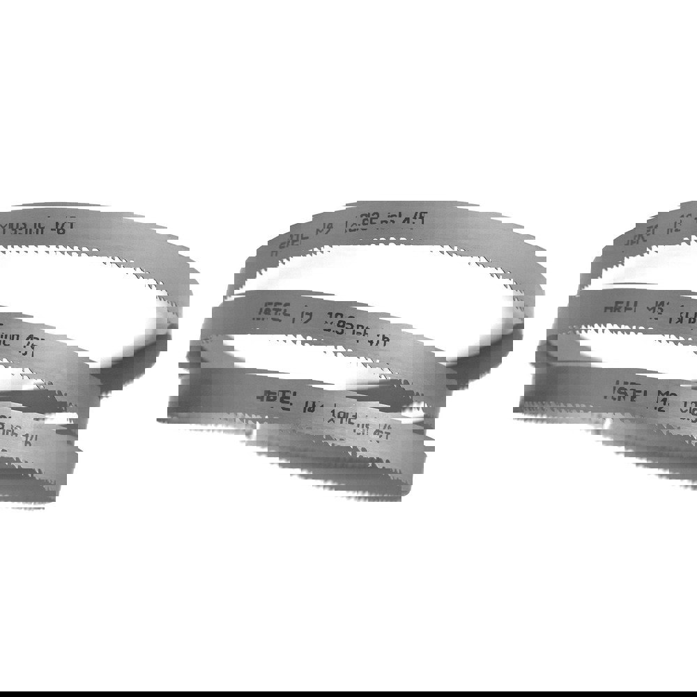 Welded Band Saw Blades; Blade Length (Feet): 12' ; Blade Width (Inch): 1in ; Teeth Per Inch: 4-6 ; Blade Material: Bi-Metal ; Tooth Material: M42 High Speed Steel ; Tooth Form: Duplex