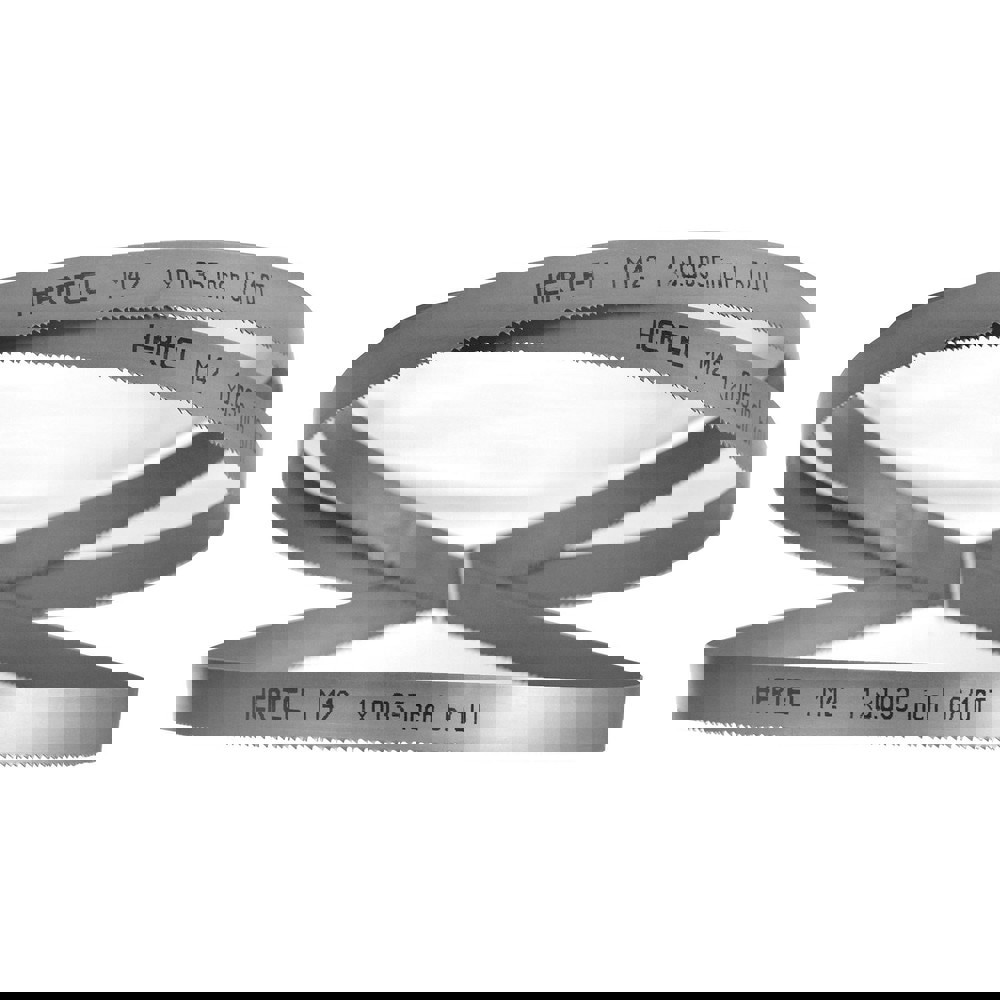 Welded Band Saw Blades; Blade Length (Feet): 12' ; Blade Width (Inch): 1in ; Teeth Per Inch: 6-10 ; Blade Material: Bi-Metal ; Tooth Material: M42 High Speed Steel ; Tooth Form: Straight