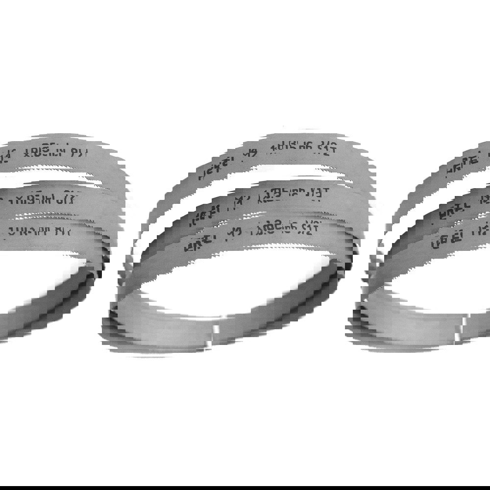 Welded Band Saw Blades; Blade Length (Feet): 12' ; Blade Width (Inch): 1in ; Teeth Per Inch: 8-12 ; Blade Material: Bi-Metal ; Tooth Material: M42 High Speed Steel ; Tooth Form: Straight