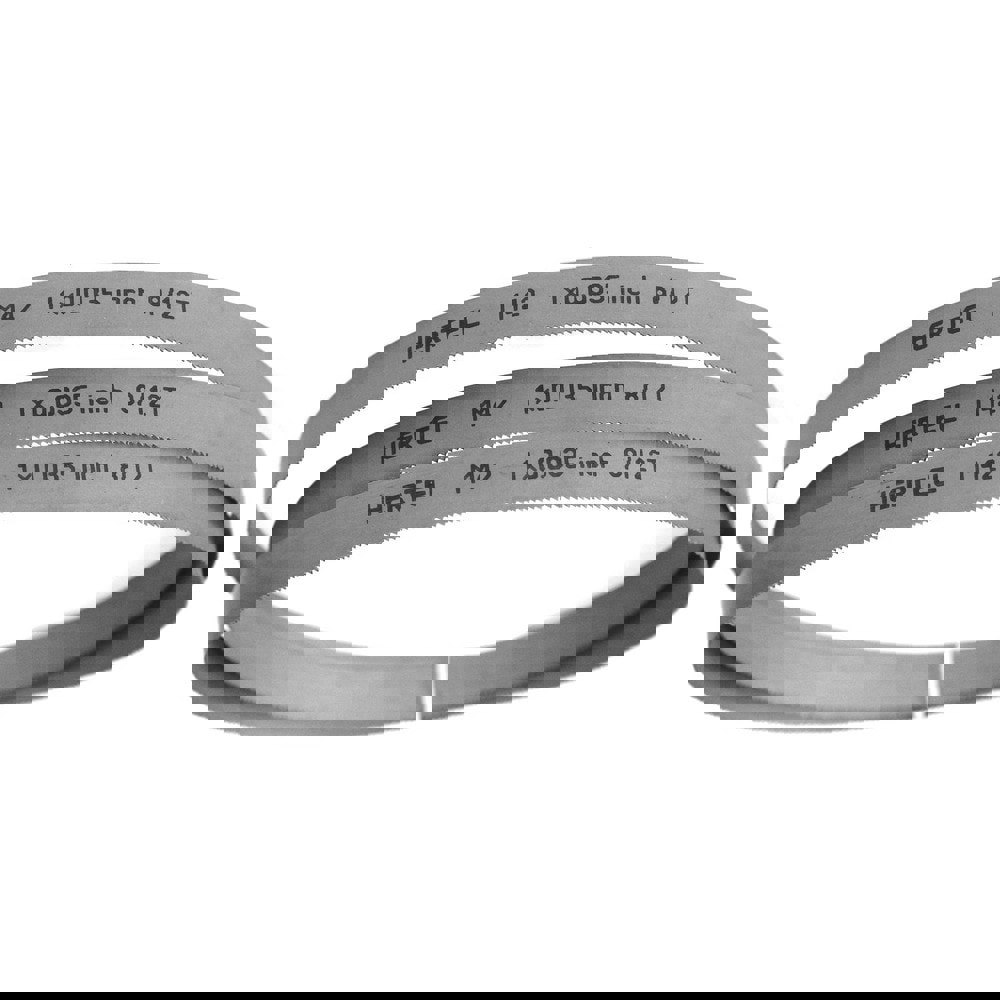 Welded Band Saw Blades; Blade Length (Feet): 13' 3 ; Blade Width (Inch): 1in ; Teeth Per Inch: 8-12 ; Blade Material: Bi-Metal ; Tooth Material: M42 High Speed Steel ; Tooth Form: Straight