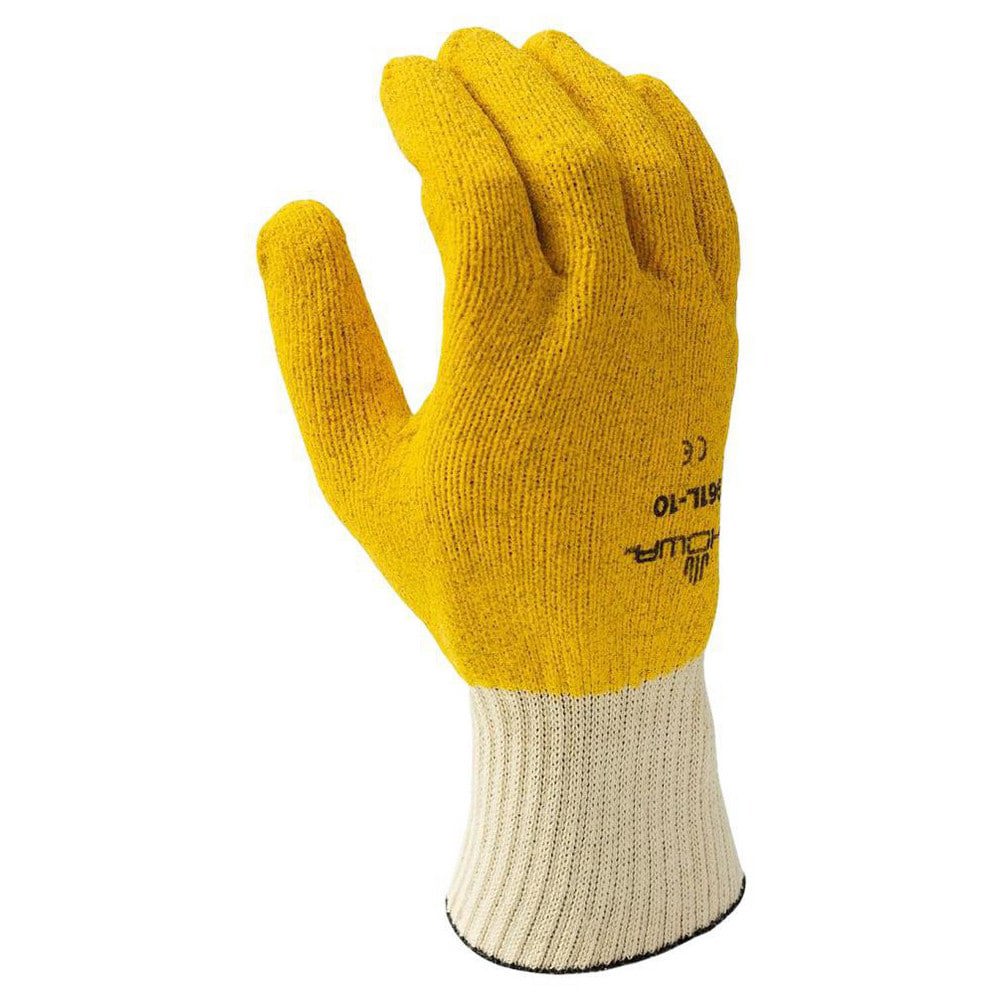General Purpose Work Gloves: Medium, Vinyl Coated, Cotton