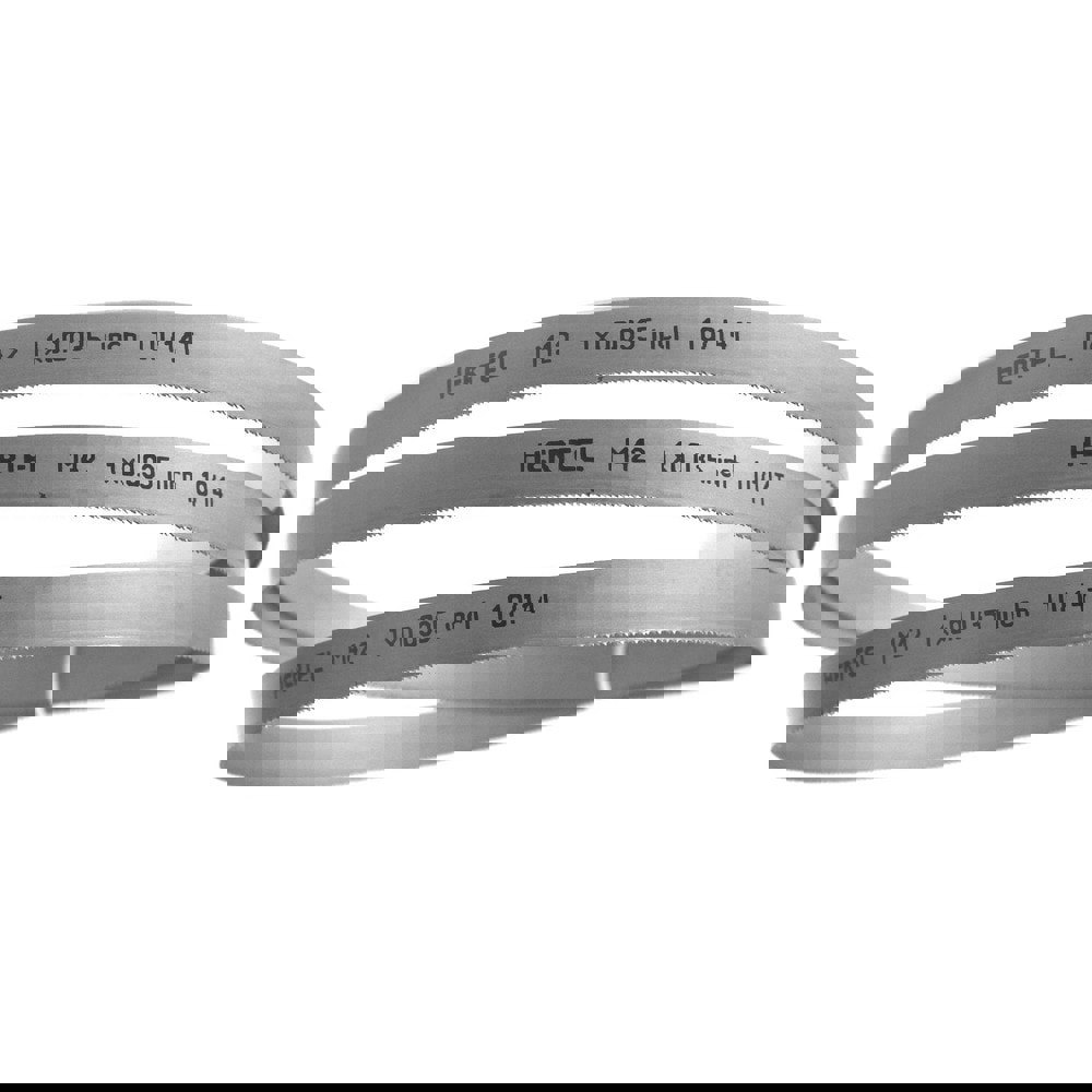 Welded Band Saw Blades; Blade Length (Feet): 13' 6 ; Blade Width (Inch): 1in ; Teeth Per Inch: 10-14 ; Blade Material: Bi-Metal ; Tooth Material: M42 High Speed Steel ; Tooth Form: Straight