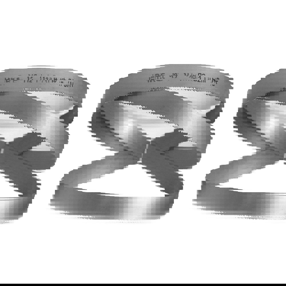 Welded Band Saw Blades; Blade Length (Feet): 12' ; Blade Width (Inch): 1-1/4in ; Teeth Per Inch: 6-10 ; Blade Material: Bi-Metal ; Tooth Material: M42 High Speed Steel ; Tooth Form: Straight