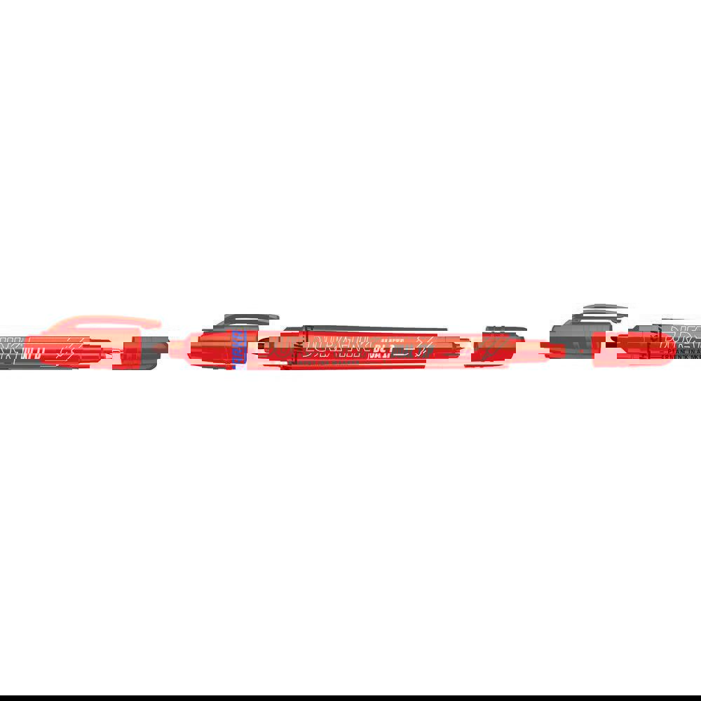 Dual-sided industrial ink marker provides the convenience and value of two markers in one.