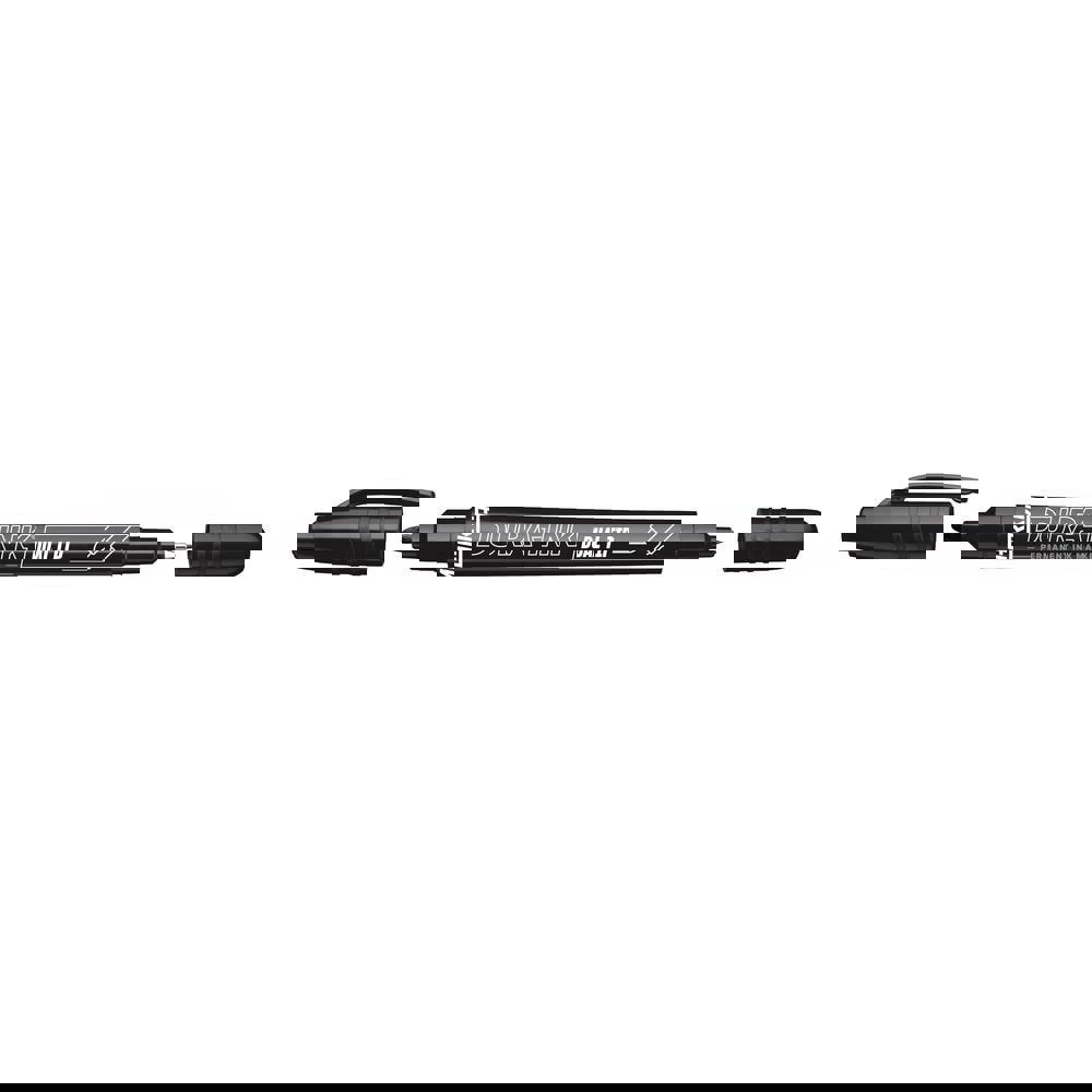 Dual-sided industrial ink marker provides the convenience and value of two markers in one.