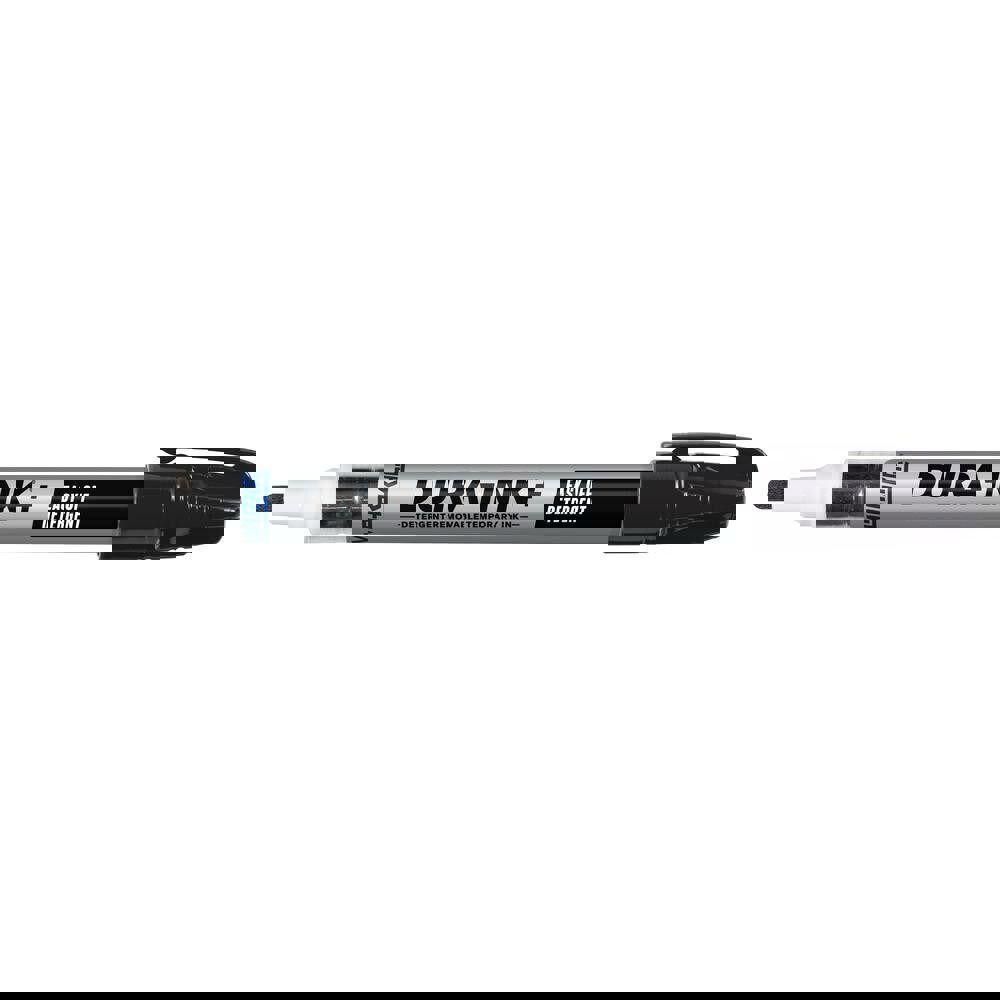 Removable temporary ink markers that are specially formulated with industrial ink that is easily removed with detergent.