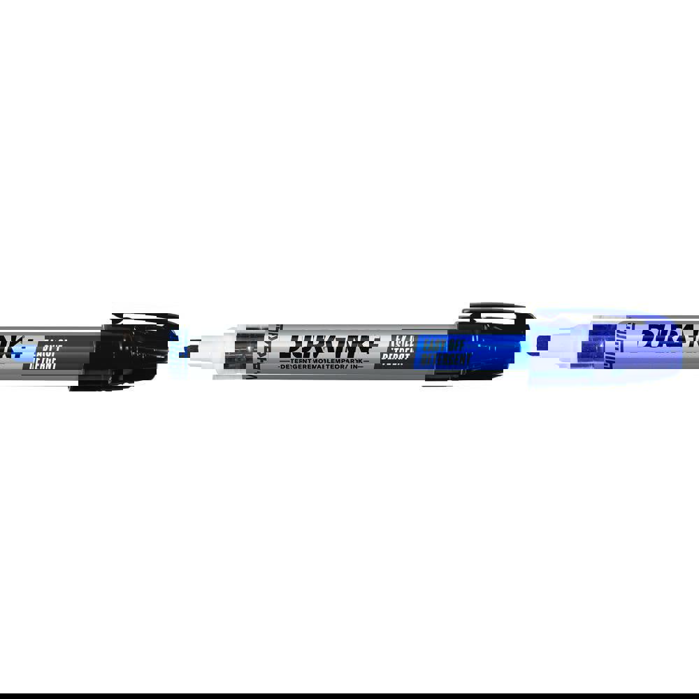 Removable temporary ink markers that are specially formulated with industrial ink that is easily removed with detergent.