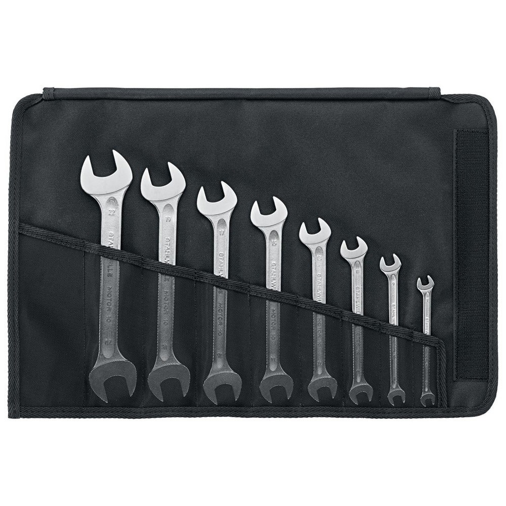 Wrench Sets; System Of Measurement: Metric ; Container Type: Roll; Wallet ; Wrench Size: 6x7 to 20x22 mm ; Material: Alloy Steel; Chrome ; Overall Length: 10.2363 in ; Non-sparking: No
