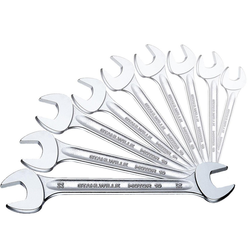 Wrench Sets; System Of Measurement: Metric ; Container Type: Carton ; Wrench Size: 6x7 to 21x24 mm ; Material: Alloy Steel; Chrome ; Overall Length: 11.6142 in ; Non-sparking: No