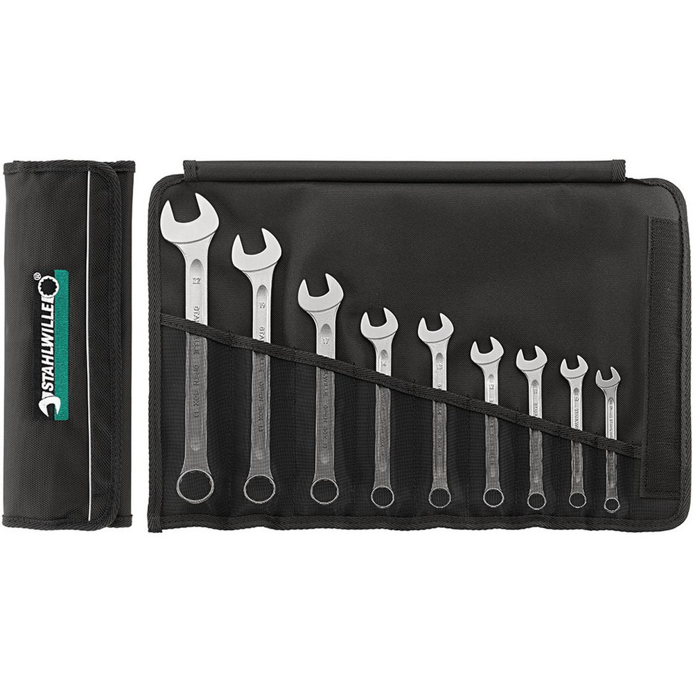 Wrench Sets; System Of Measurement: Metric ; Container Type: Roll; Wallet ; Wrench Size: 9 to 22 mm ; Material: Alloy Steel; Chrome ; Overall Length: 10.4331 in ; Non-sparking: No