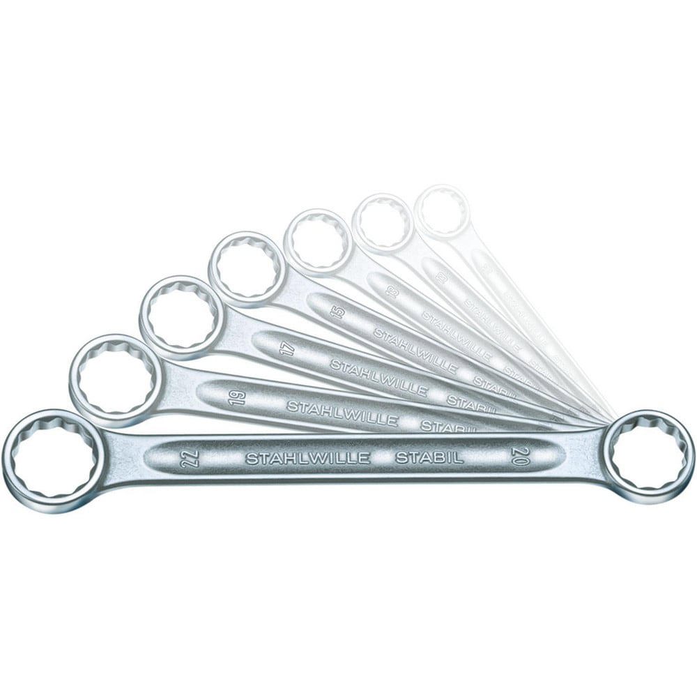 Wrench Sets; System Of Measurement: Metric ; Container Type: Carton ; Wrench Size: 6x7 to 30x32 mm ; Material: Alloy Steel; Chrome ; Overall Length: 13.1890 in ; Non-sparking: No