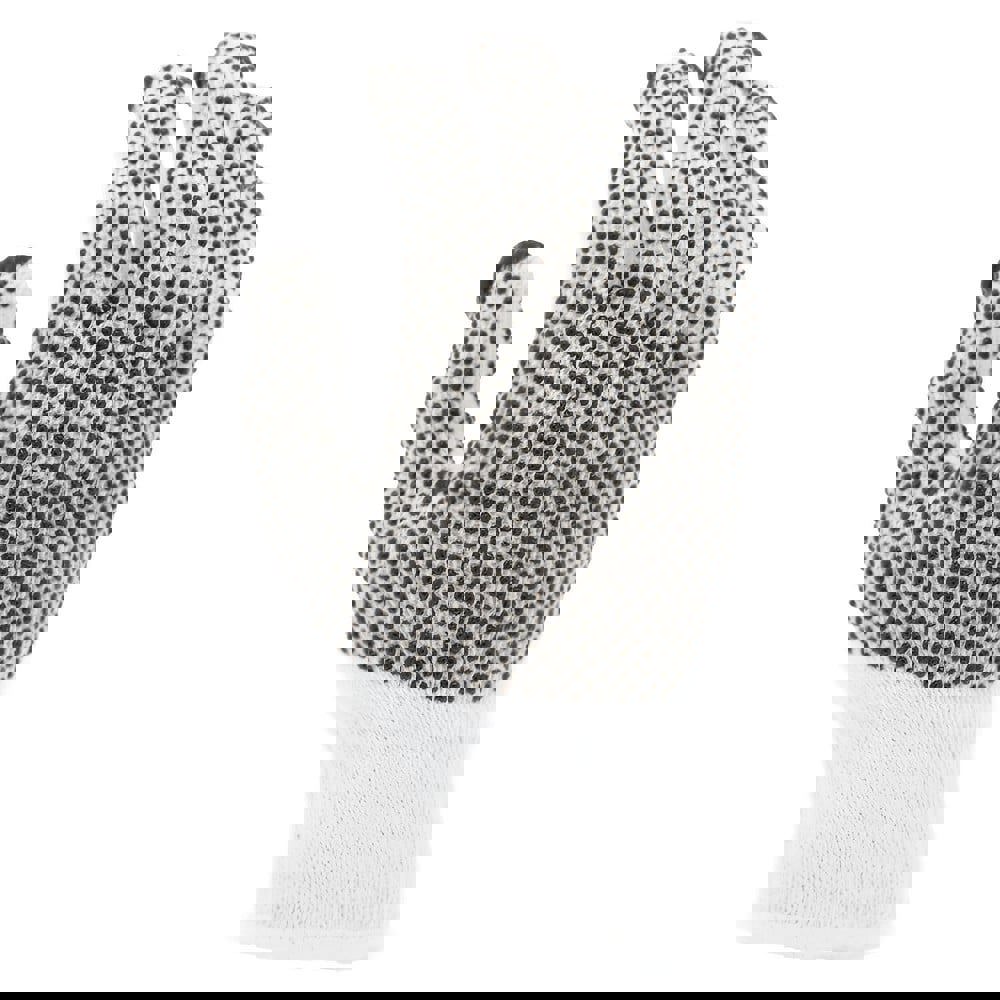 General Purpose Work Gloves: Small, Polyvinylchloride Coated, Cotton Blend