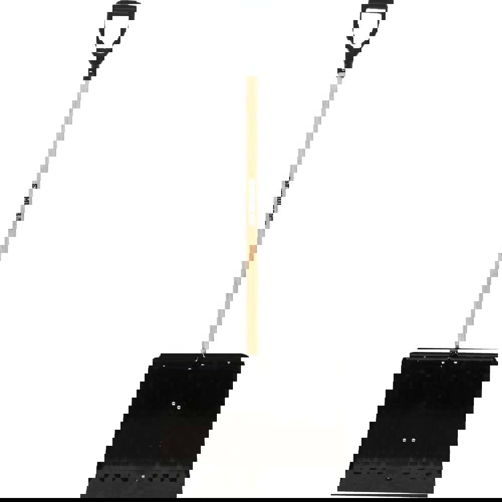Snow Shovels & Scrapers; Ergonomic Design: Yes ; Handle Type: D-Grip ; Handle Material: Wood ; Blade Material: Steel ; Handle Length (Decimal Inch): 41 ; Collapsible Handle: No