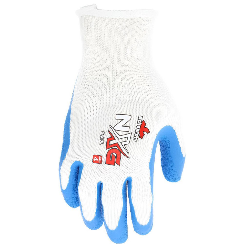 Work Gloves: Flex Tuff 9680, Size Small, Latex-Coated Cotton & Polyester, General Purpose