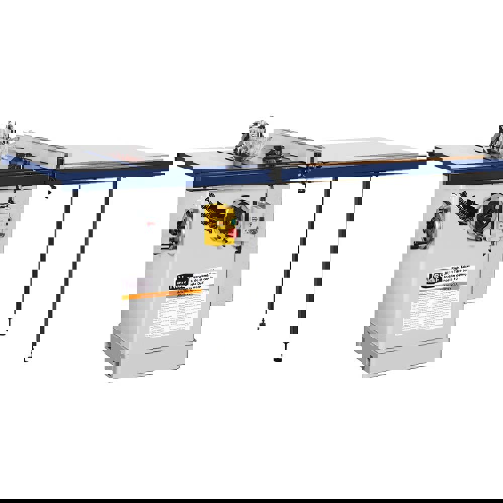 Table & Tile Saws; Blade Diameter: 10 ; Type: Right Tilt Cabinet Saw ; Rip Capacity: 50in ; Maximum Depth of Cut @ 90 Deg (Inch): 3 ; Table Width (Inch): 37 ; Table Depth (Inch): 27