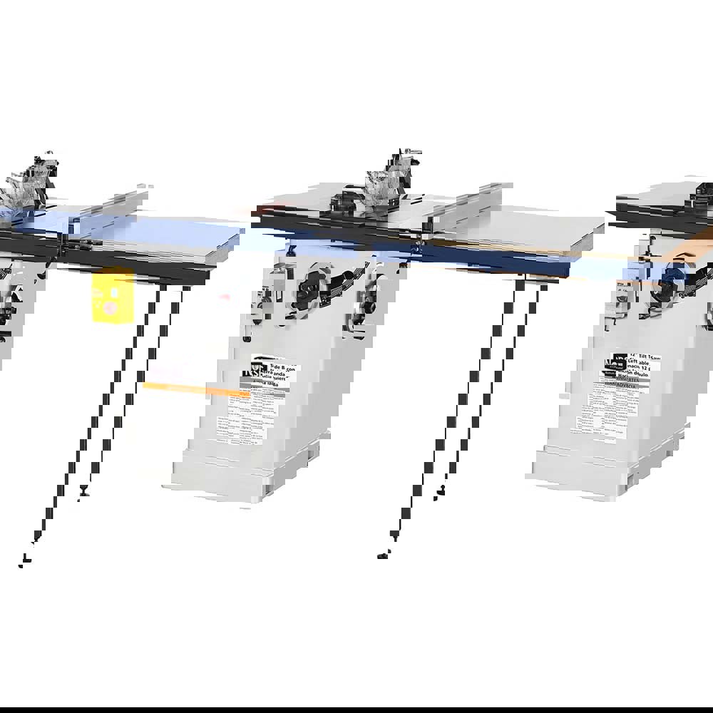 Table & Tile Saws; Blade Diameter: 12 ; Type: Left Tilt Cabinet Saw ; Rip Capacity: 9.125in ; Maximum Depth of Cut @ 90 Deg (Inch): 4 ; Table Width (Inch): 48 ; Table Depth (Inch): 30