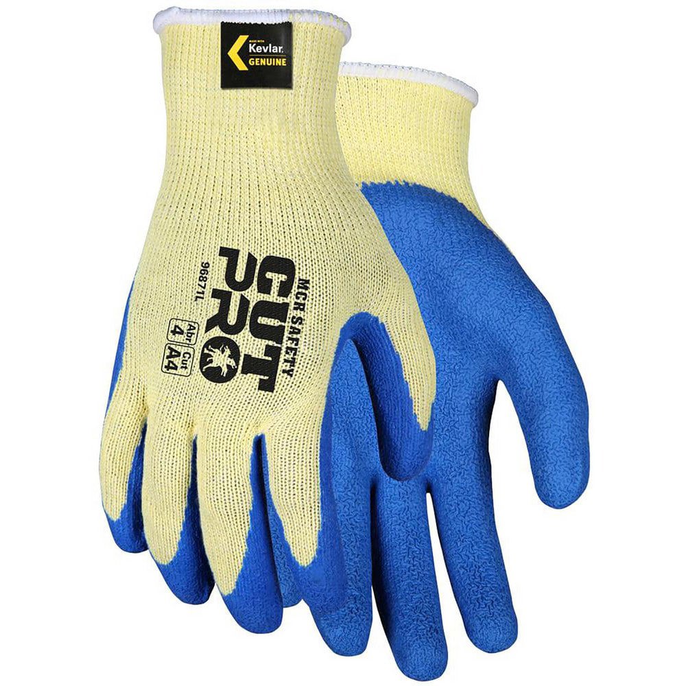 Cut, Puncture & Abrasion-Resistant Gloves: Memphis 96871, Size Small, ANSI Cut A4, ANSI Puncture 5, Kevlar Lined, Kevlar