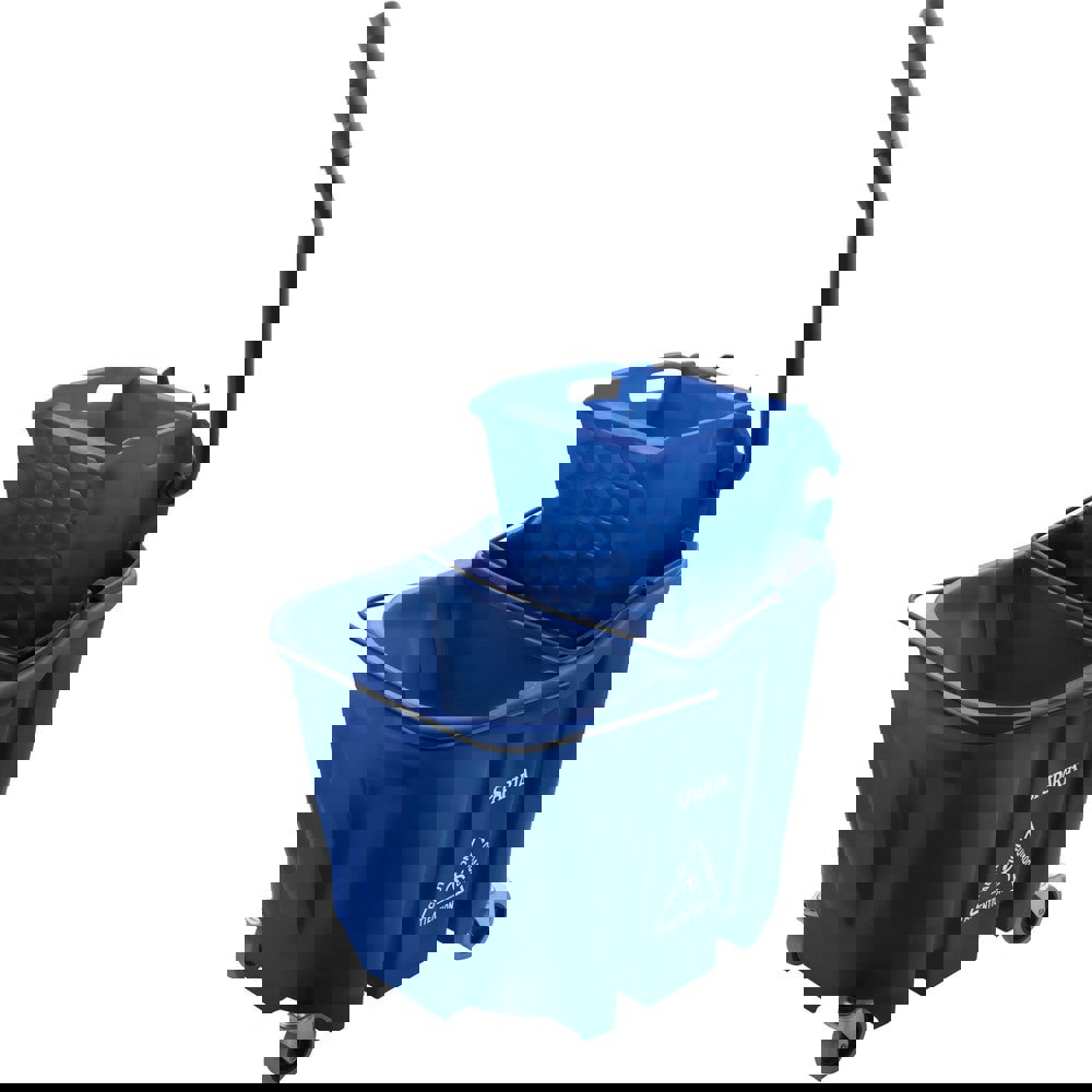 Mop Buckets & Wringers; Connection Type: None ; Mop Capacity: 35 ; Handle Material: Ergonomic Dual Component ; Color: Blue