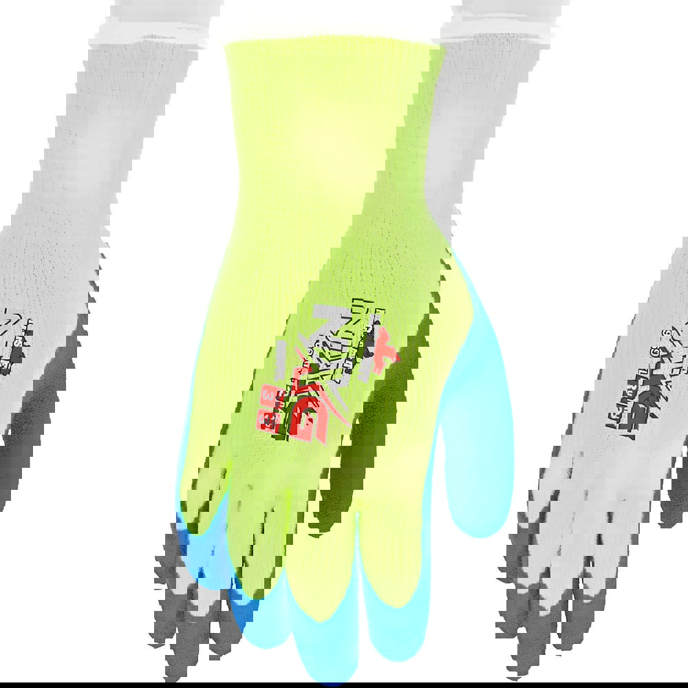 General Purpose Work Gloves: Medium, Latex Coated, Cotton Blend