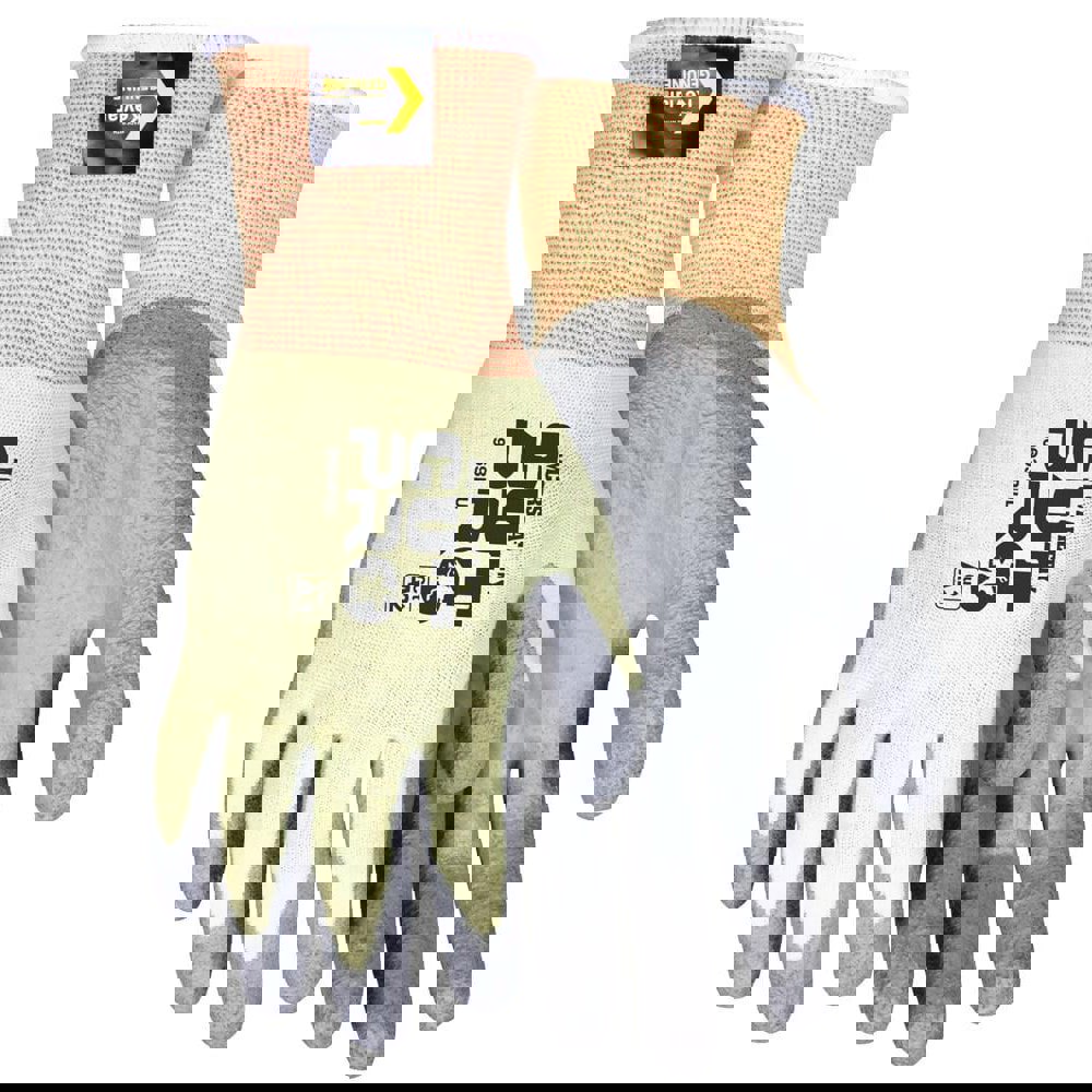 Cut & Puncture-Resistant Gloves: Size L, ANSI Cut A2, ANSI Puncture 2, Polyurethane, Kevlar