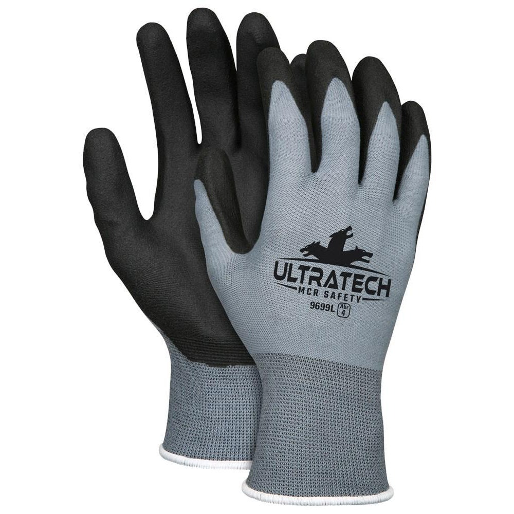 Work Gloves: UltraTech 9699, Size 2X-Large, PVC-Coated Nylon, General Purpose
