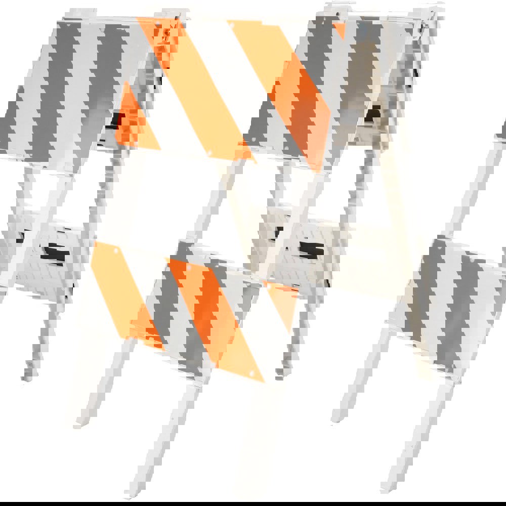 24 Inch Wide x 45-1/2 Inch High, Reflective, Plastic Type II Barricade